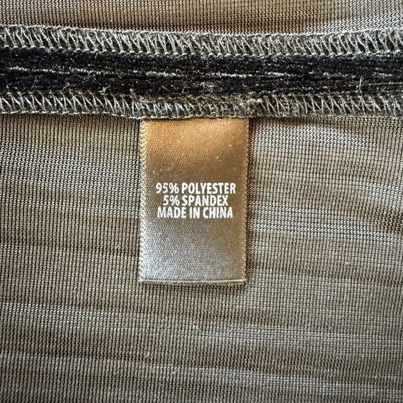 NWT ST JOHN Crushed Velvet Ribbed Short Dolman Sleeve Top in Black Size XS - Picture 9 of 12